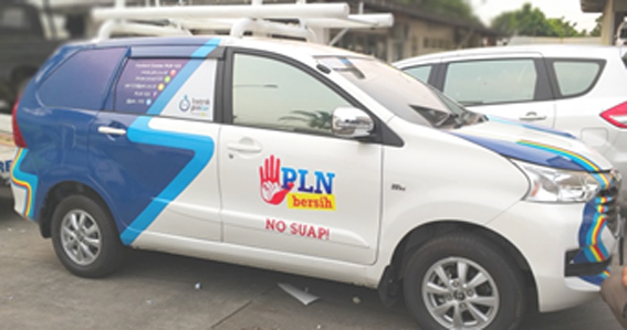 Jasa Pasang Stiker Mobil Pln