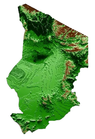 Chad Relief Map