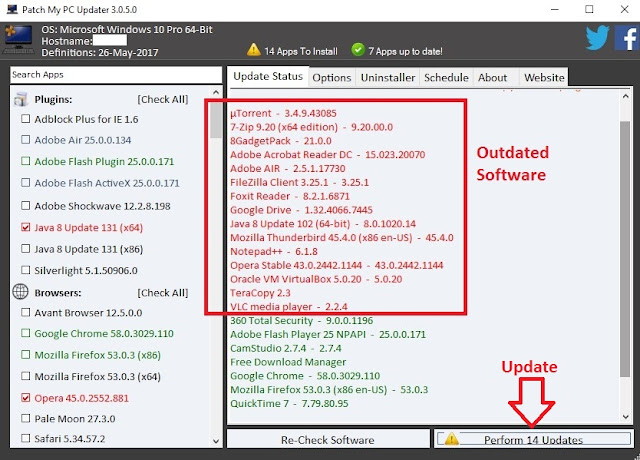 Manage update of third party software on Windows Computer automatically How to automatically update all Third Party software in Windows Computer ?