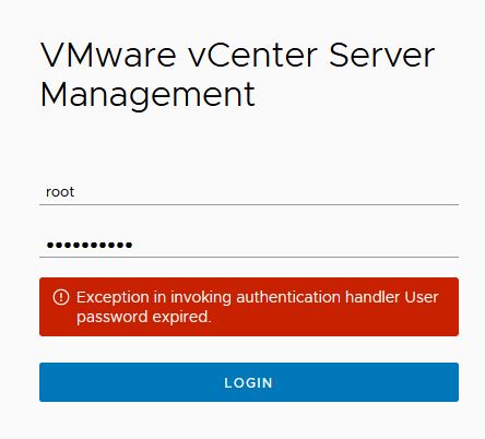 What To Do When vCenter root Password Expired ?