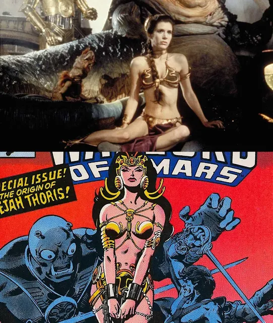 star wars bikini Dejah Thoris comparison