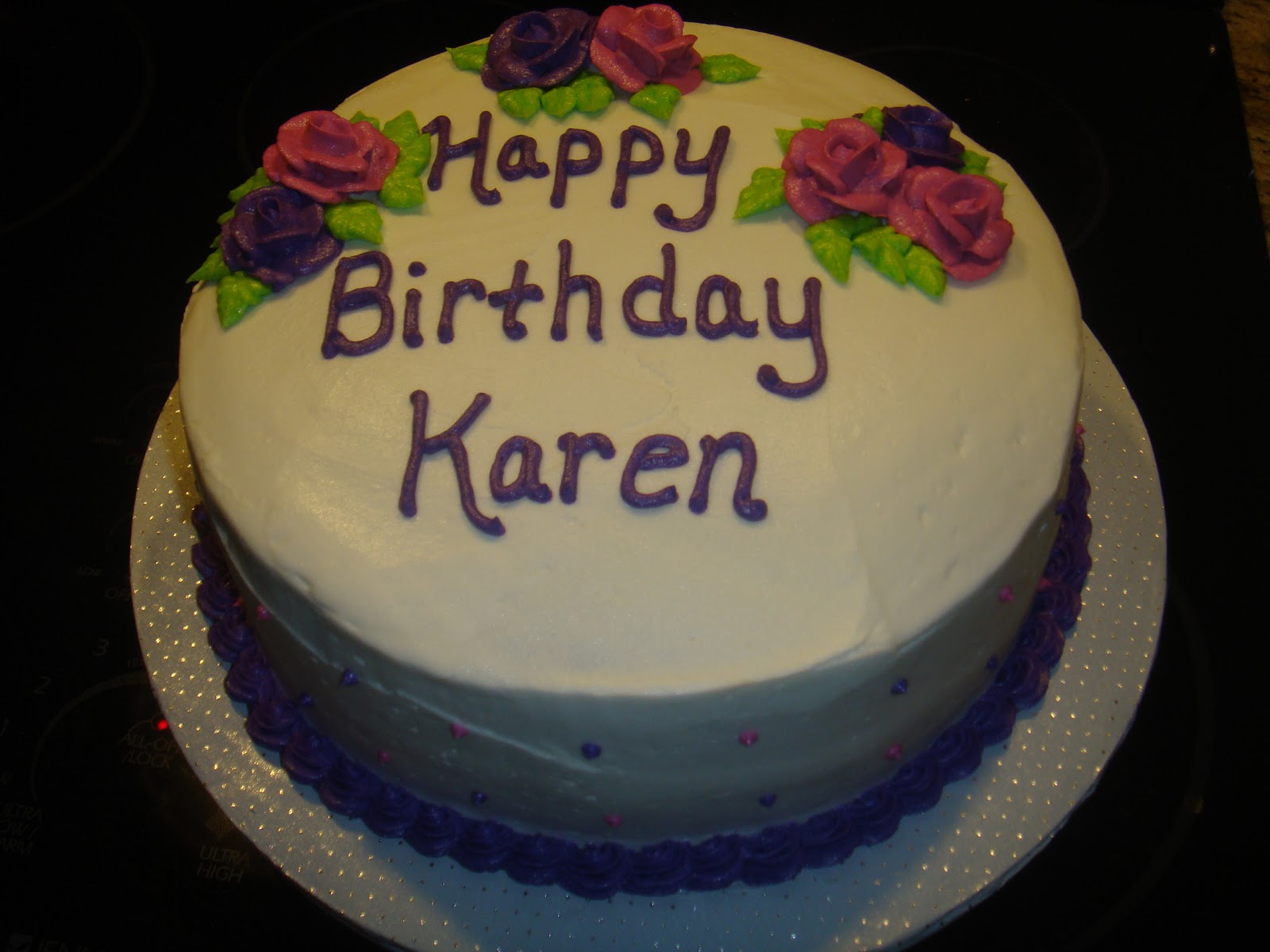 Vicki's Sweet Treats: Karen's Birthday Cake - Traditional