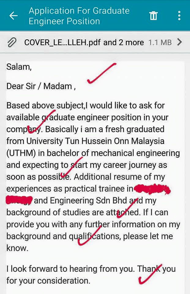 7 Contoh Cover Letter Bahasa Inggeris Dapat Pujian CEO 