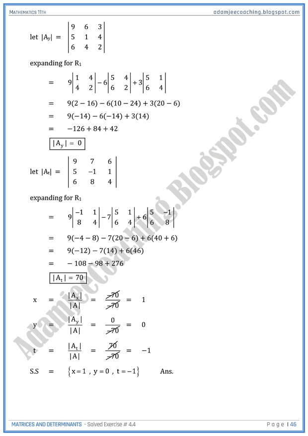 matrices-and-determinants-exercise-4-4-part-ii-mathematics-11th