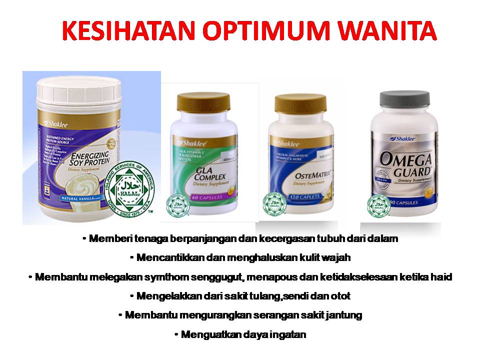 SET SHAKLEE UNTUK KESIHATAN MENYELURUH WANITA DALAMAN DAN 