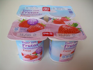 Yogur desnatado con frutas (fresa) DIA