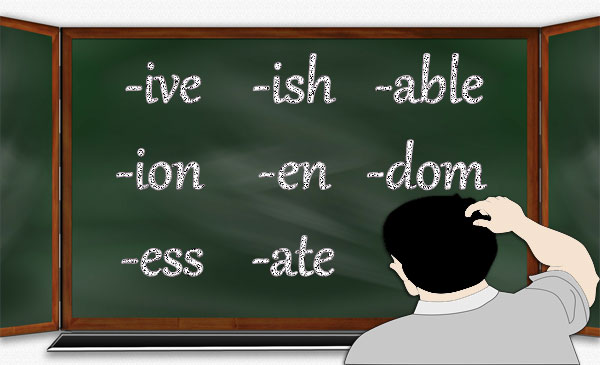 Most Common English Suffixes : List, Meaning, Examples