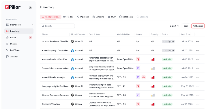 Product Walkthrough: A Look Inside Pillar's AI Security Platform