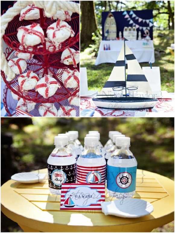 A Summer Nautical  Birthday  Party  Party  Ideas  Party  