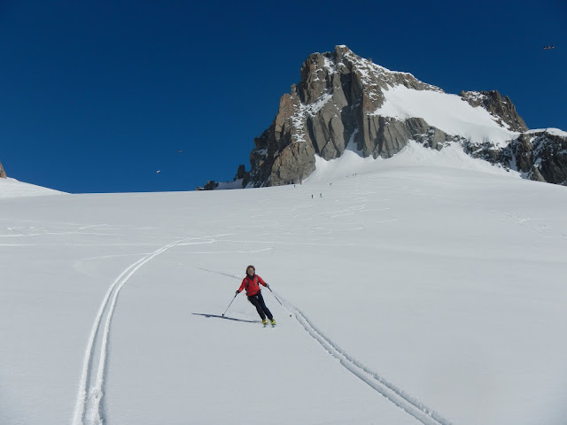 Vallée Blanche par la pointe Helbronner descente par le glacier de la Vierge