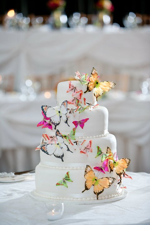 Using a butterfly wedding