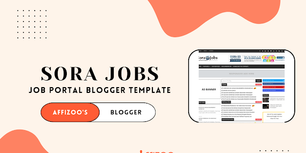 Sora Jobs Blogger Template for Job Sites [Get for FREE]