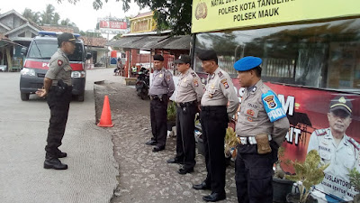 Kapolsek Mauk dan Rajeg Laksanakan Giat Pengamanan Natal dan Tahun Baru 