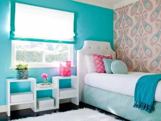 contoh rumah minimalis biru tosca