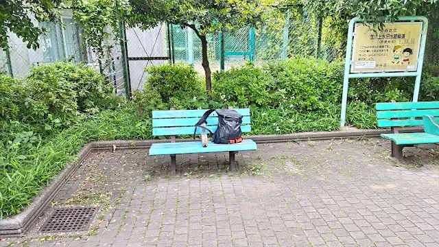 今日のおやつ。蚊が寄ってきてすぐ退散。