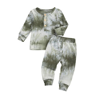 Green Tie Dye Pajama Set from Amazon