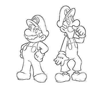 #23 Luigi Coloring Page