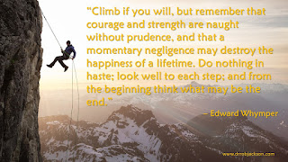 Edward Whymper quote about elevating yourself and others