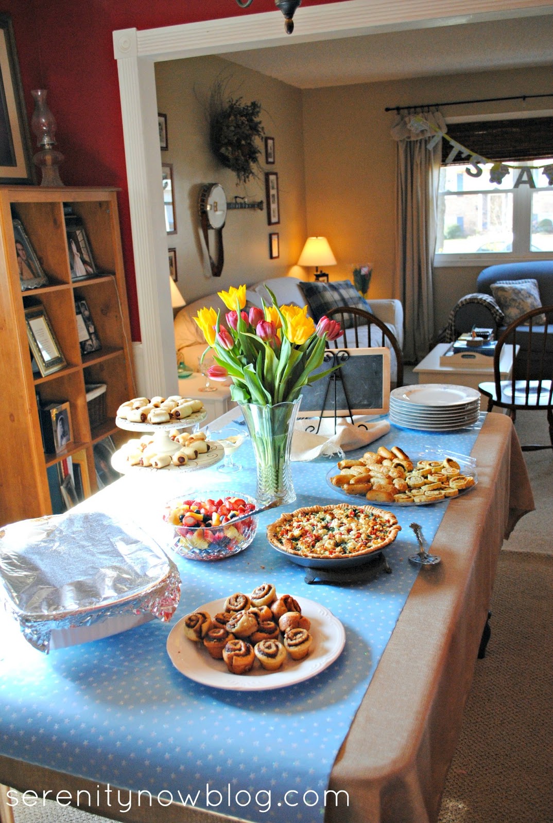 Serenity Now: A Simple Baby Shower Brunch