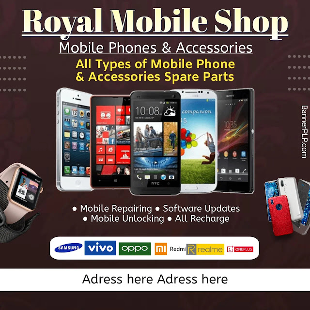 Mobile shop business card design free