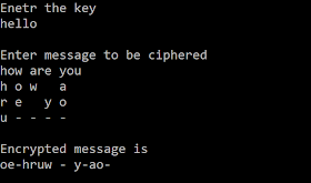C code to encrypt and decrypt a message using Transposition Cipher
