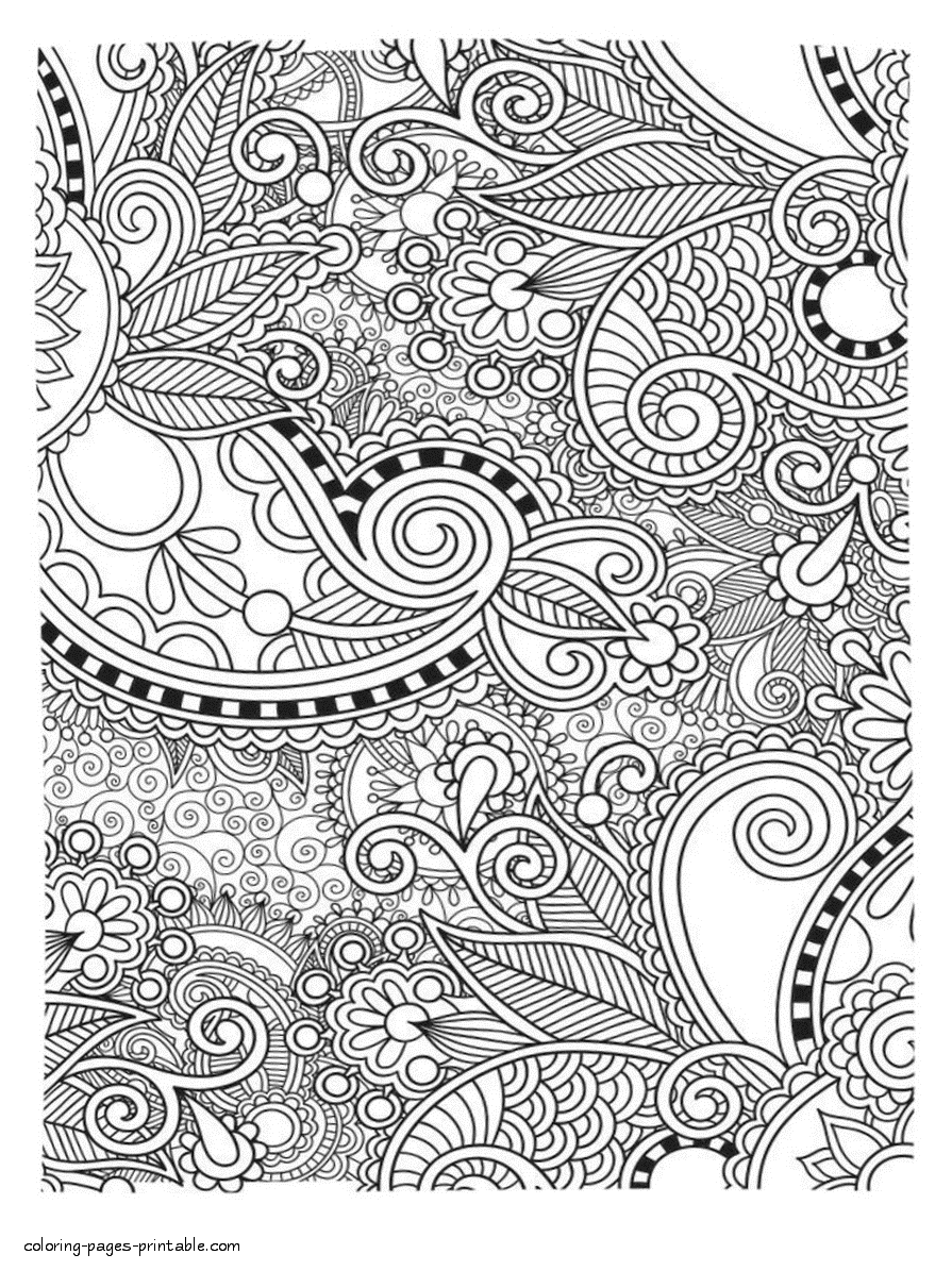 Excelent Abstract Coloring Book Free