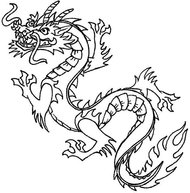 Best free printable challenging dragon coloring pages