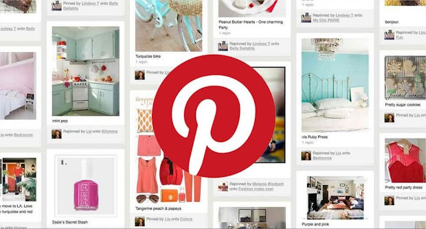 logo de pinterest con fondo