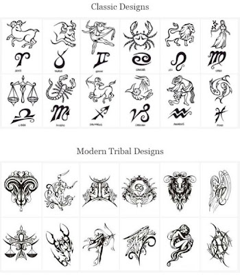 zodiac tattoos for women