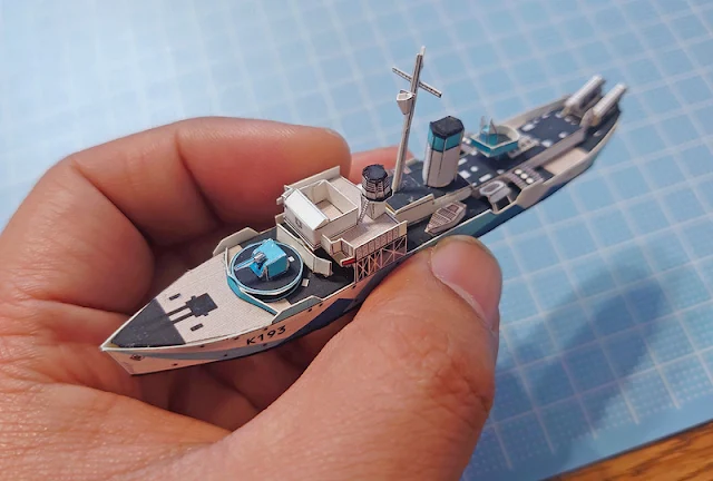 HMS Buttercup (K193) Papercraft Model by Masayu-i