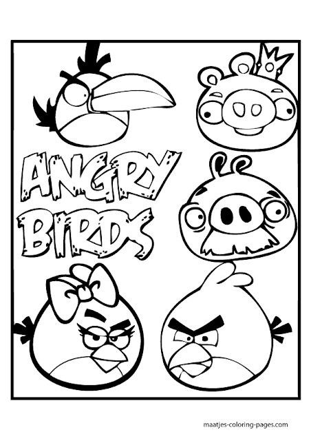 most useful angry birds coloring pages