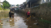 Bersihkan Sungai Cidurian Satgas Sektor 22 Sub 02, Nursuhud : Masih Didominasi Sedimentasi