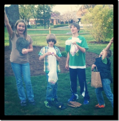 cousins egg hunt