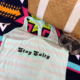 Add a beachy saying to a plain t-shirt with Cricut Iron On Vinyl and an Easy Press!