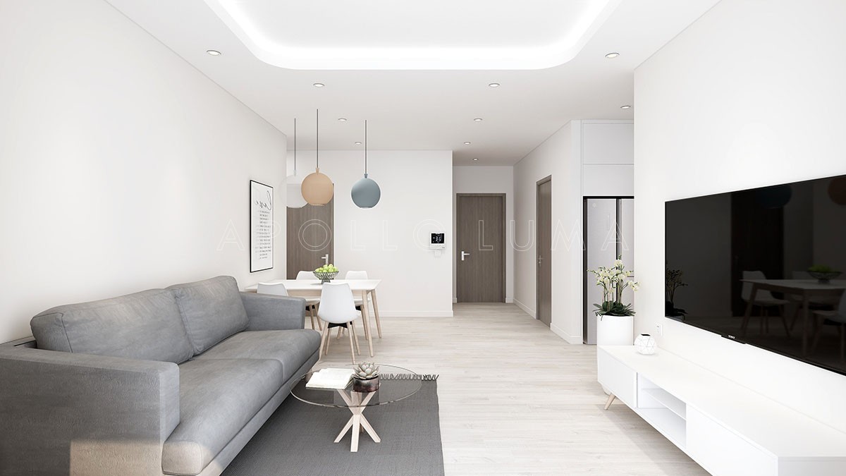 Thiết kế nội thất căn 3PN The Tera An Hưng Tố Hữu phong cách hiện đại