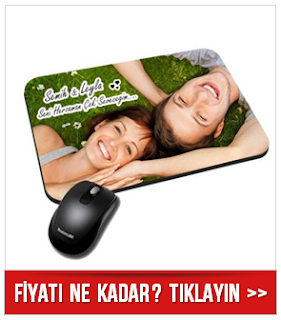 Fotoğraflı İsim ve Mesaj Baskılı Mouse Pad