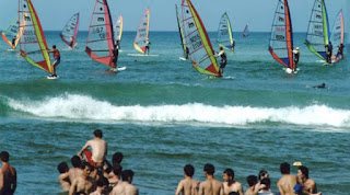 Taiwan's golden sand at Fulong Beach