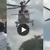 Watch That Moment Wealthy Nigerian Man Got Picked Up By Helicopter After Being Stuck In Traffic For Over 2 Hours (Video) 