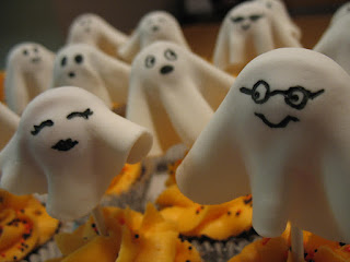 Cupcakes de Halloween con Fantasmas