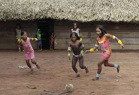 Kayapo tribe play soccer