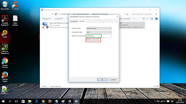 memunculkan password wifi windows 10