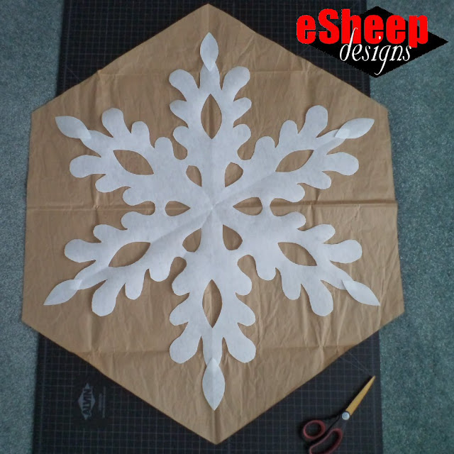 Snowflake window hanging by eSheep Designs