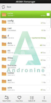 Aroma File manager orangefox recovery
