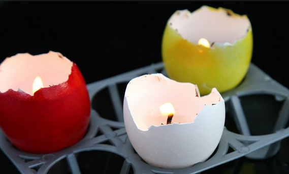 Cara Membuat Tempat Lilin  dari  Kulit Telur