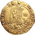 British Gold Coins Unite 20 Shillings or One Pound 1644 King Charles I