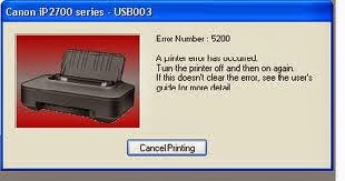 Kode eror Printer Canon IP 2770 - TUKANG SERVIS