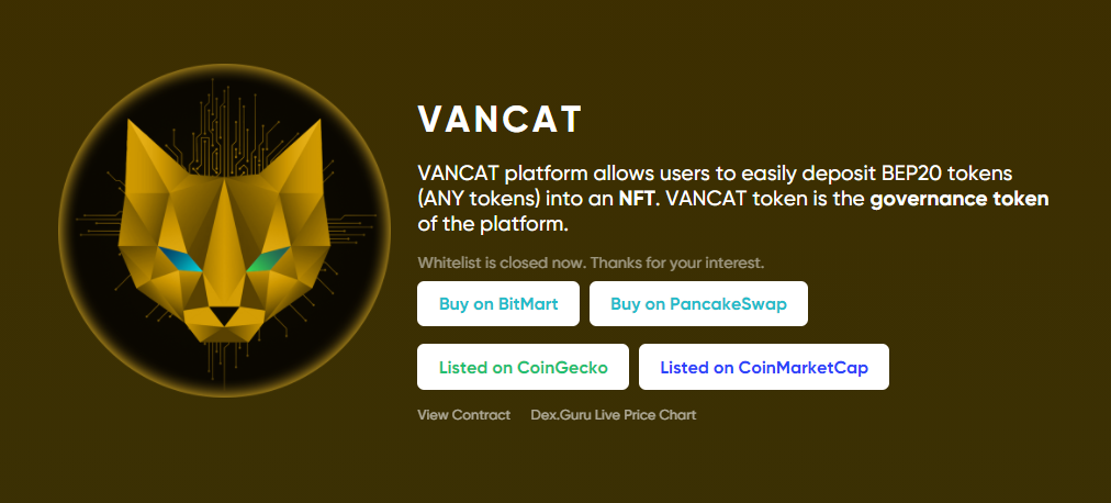 Harga Vancat Token