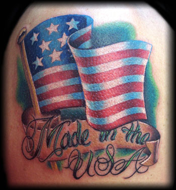 American Flag Tattoos. who loitered Allies+flag