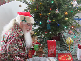 man in Santa hat