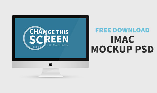 29 Best Free Apple iMac Desktop Mockup PSD Templates